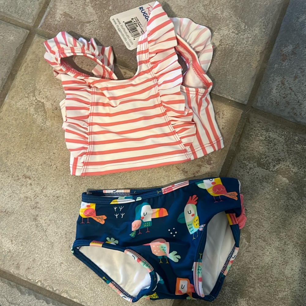 New with tags Ruffle Butts infant bikini